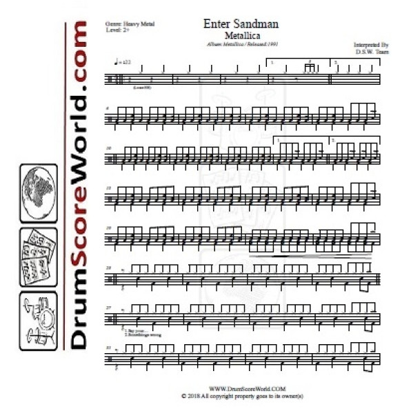 Metallica - Drum Sheet & Play-Along - Bundle Pack (One)